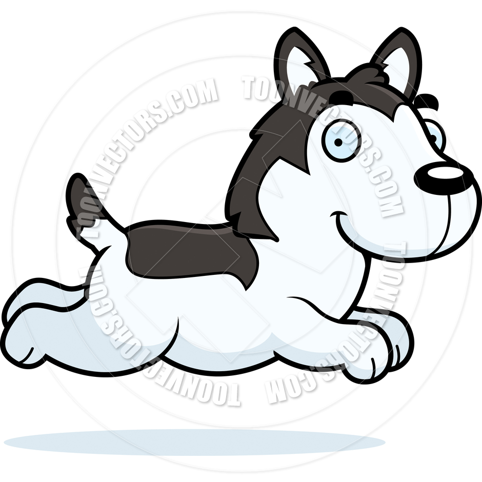 940x940 Cartoon Husky Dog Running By Cory Thoman Toon Vectors Eps
