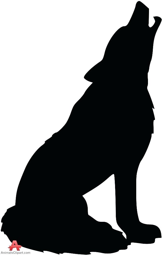 635x999 Silhouette Clipart Howling Wolf Silhouette Free Design Download