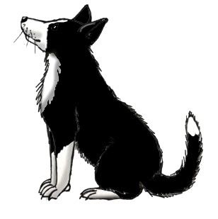 308x309 Border Collie Clip Art
