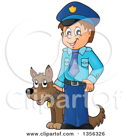 450x470 Clipart Of Police Dog