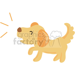 300x300 Royalty Free Barking Dog 375517 Vector Clip Art Image