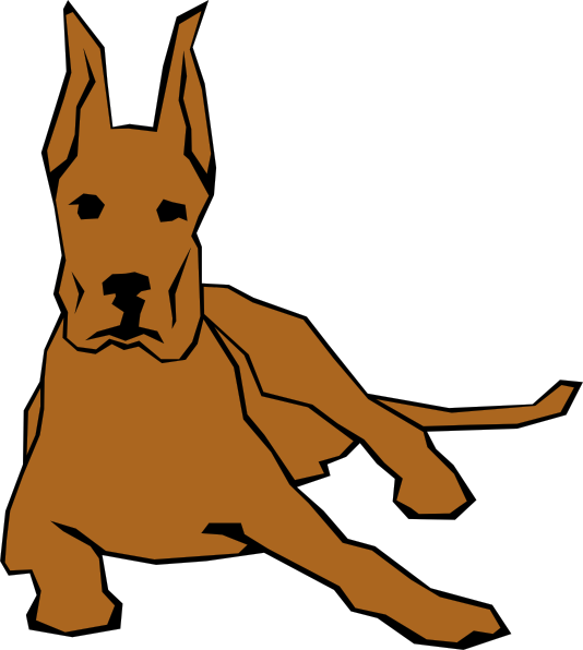 534x596 Dog 05 Drawn With Straight Lines Clip Art Free Vector 4vector