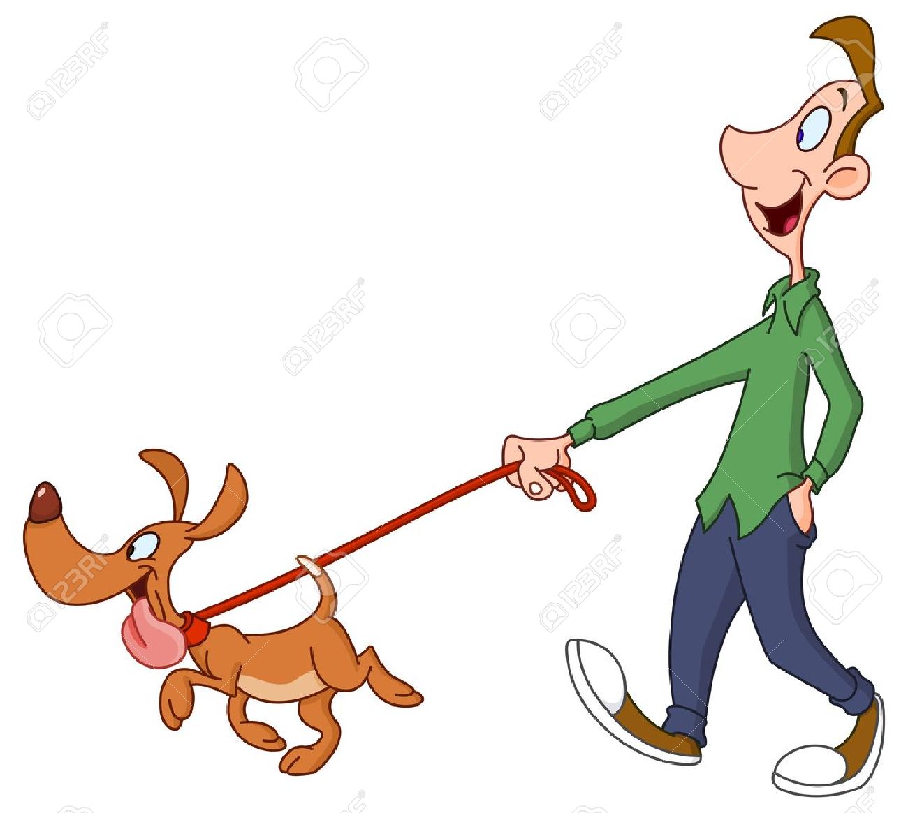 1300x1165 Man Clipart Walking Dog