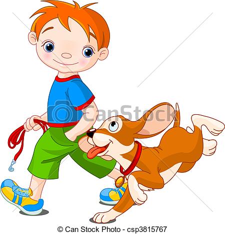 450x467 Walk The Dog Clipart