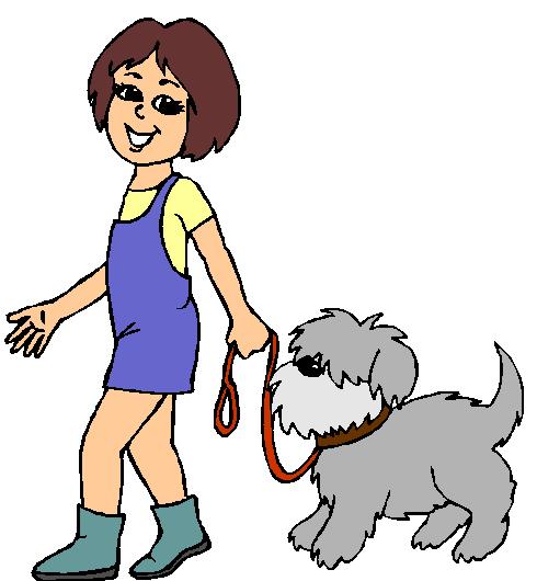 490x530 Puppy Clipart Dog Walking