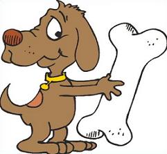 241x223 Free Dog Bone Clipart 5