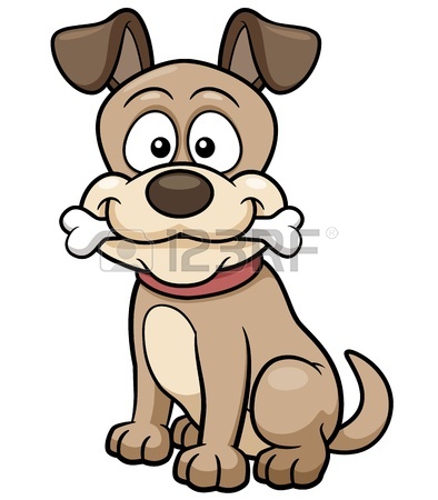 394x450 Cartoon Dog Bone Royalty Free Cliparts, Vectors, And Stock