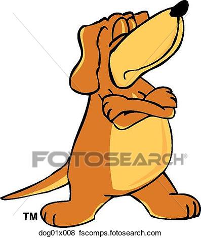 397x470 Clip Art Of Dog With Attitude Dog01x008