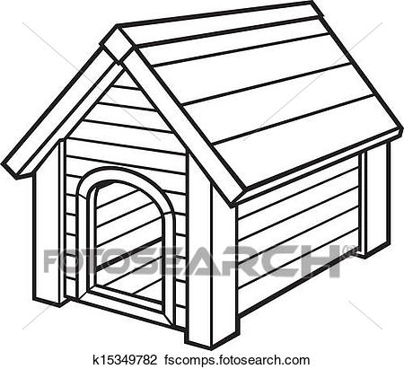 450x411 Clipart Of Dog House K15349782
