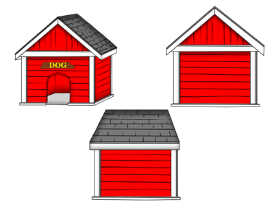 400x297 Free Dog House Clipart Image