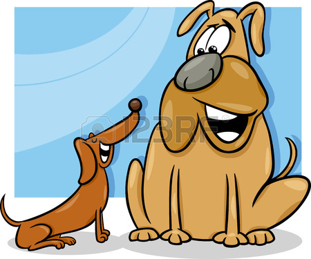 450x375 Cute Dog Cartoon Sitting Royalty Free Cliparts, Vectors, And Stock
