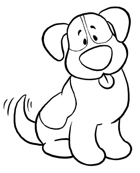 484x600 Puppy Clipart 1 Color
