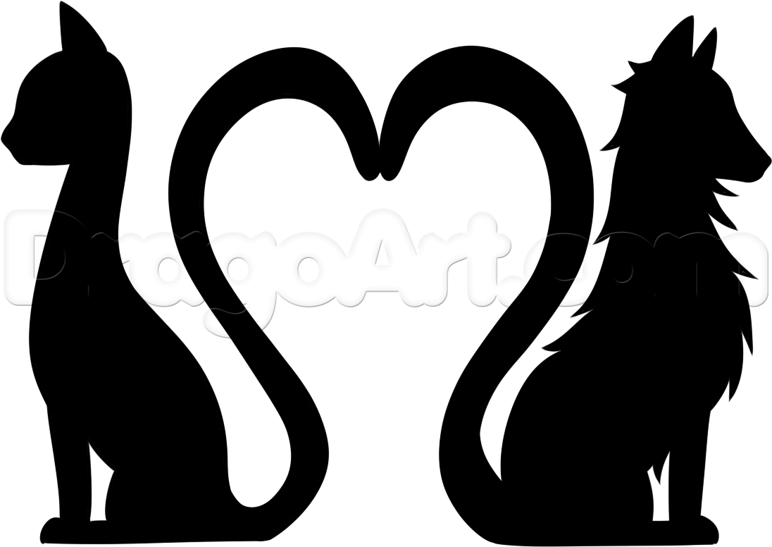 1096x776 Drawings Of Cats And Dogs