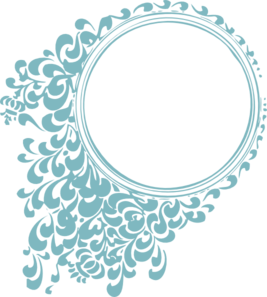 267x297 Blue Circle Border Clip Art