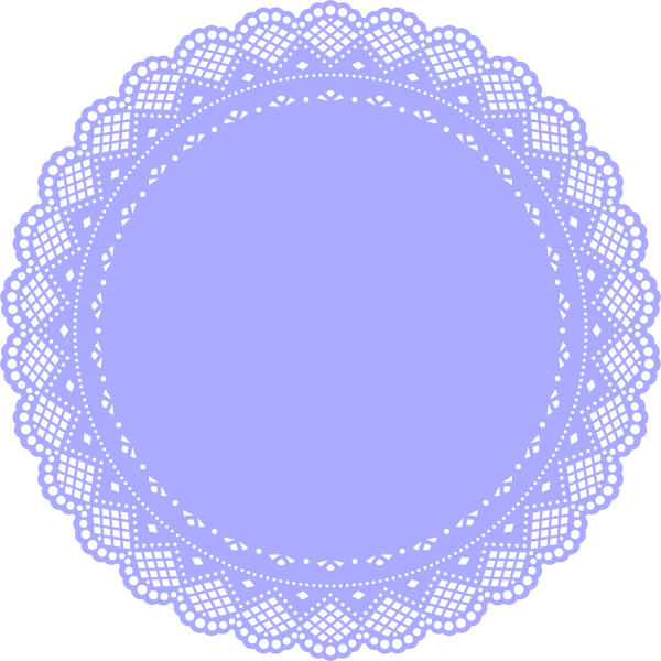 600x600 Lilac Doily Clip Art
