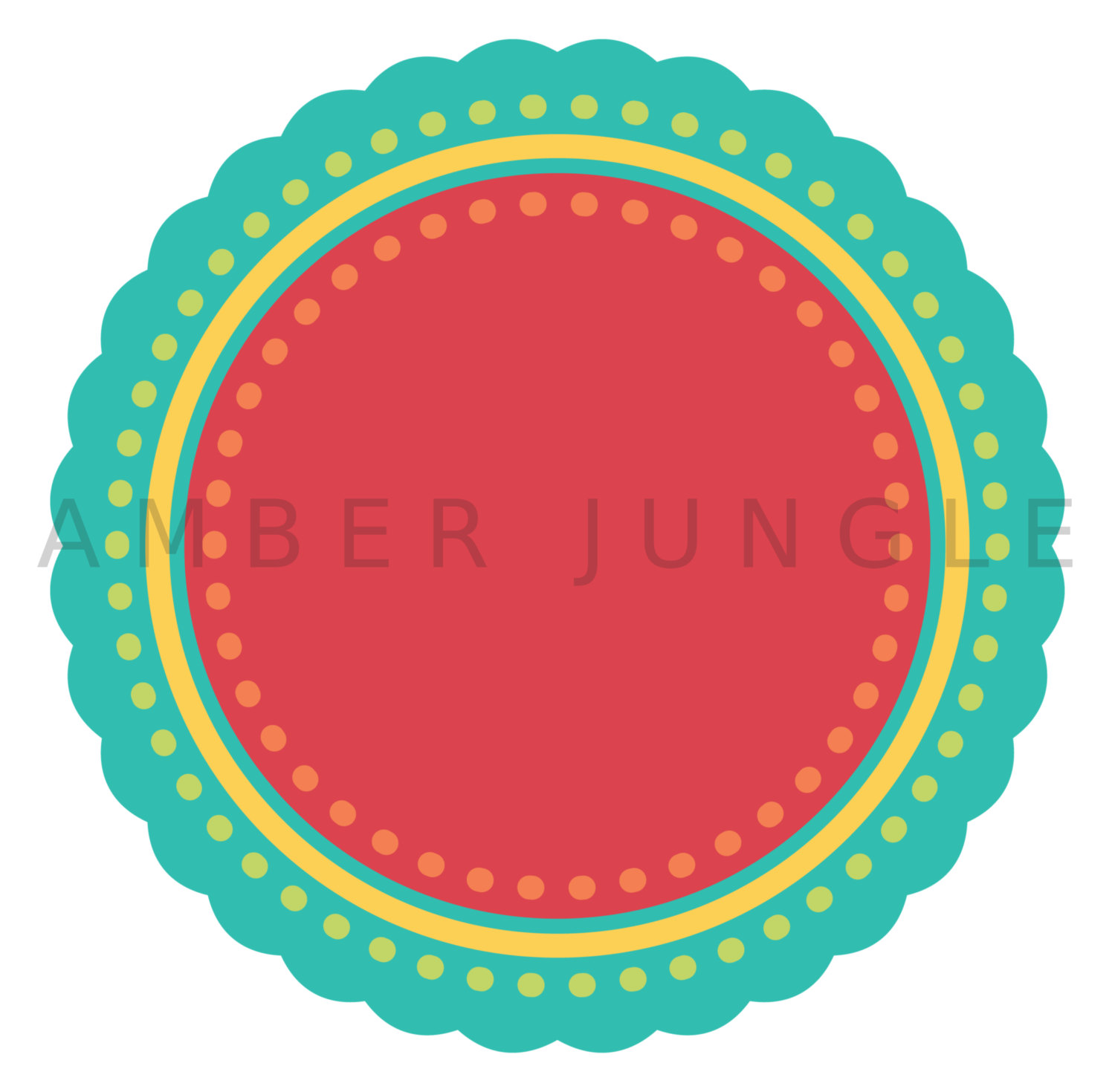 1500x1470 Scalloped Circle Frame Clipart