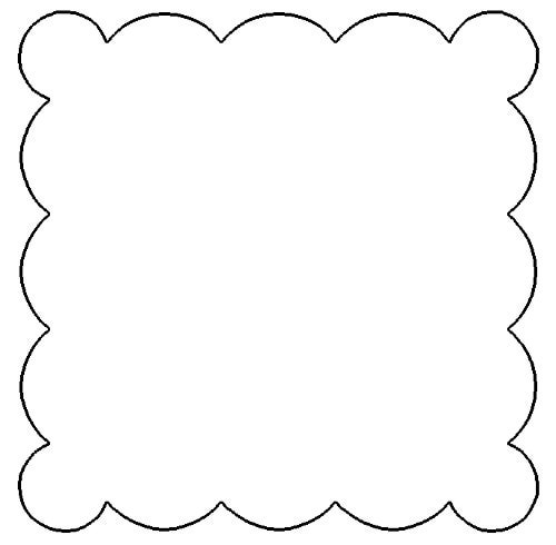 500x490 Squares Clipart Doily