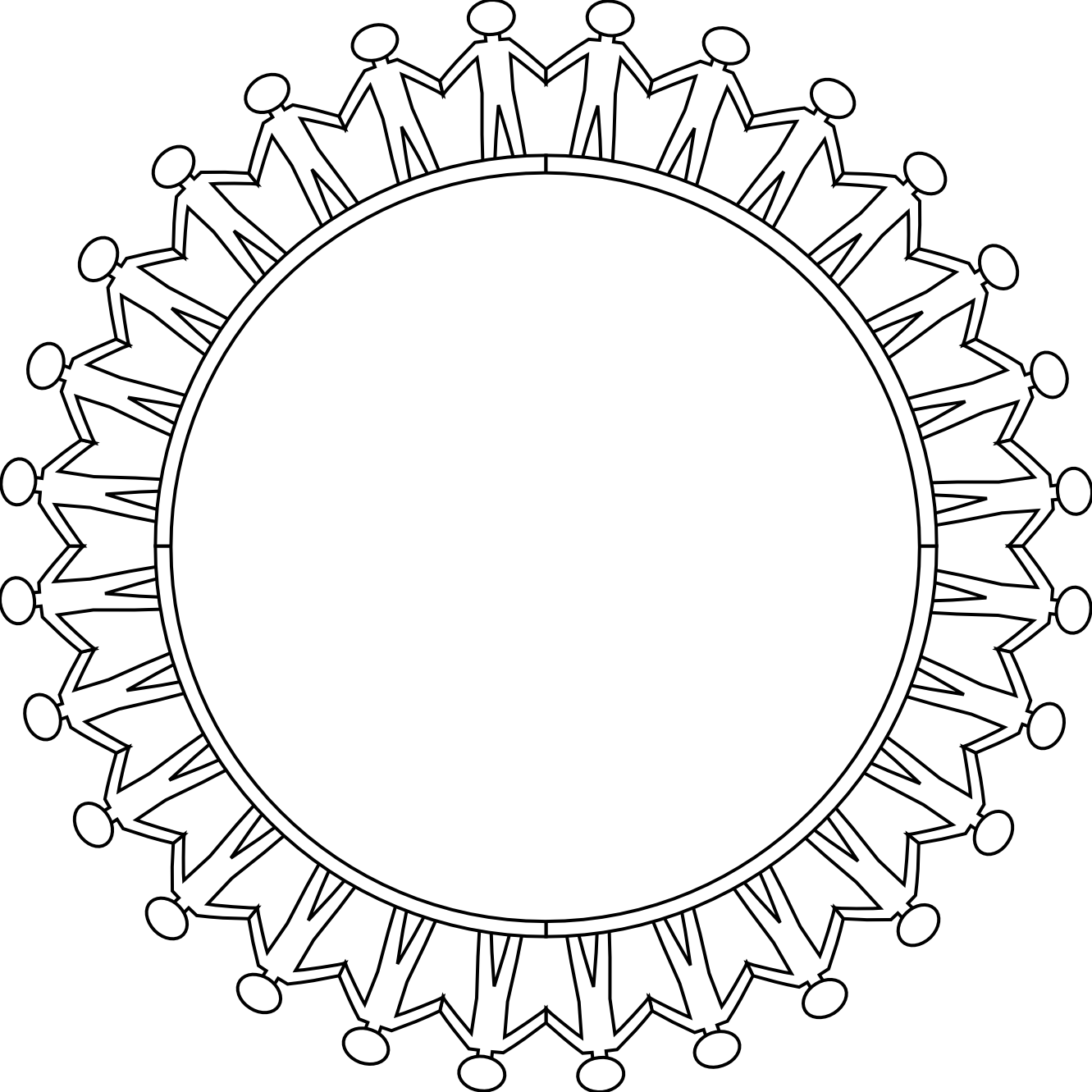 1331x1331 World Clipart Black And White