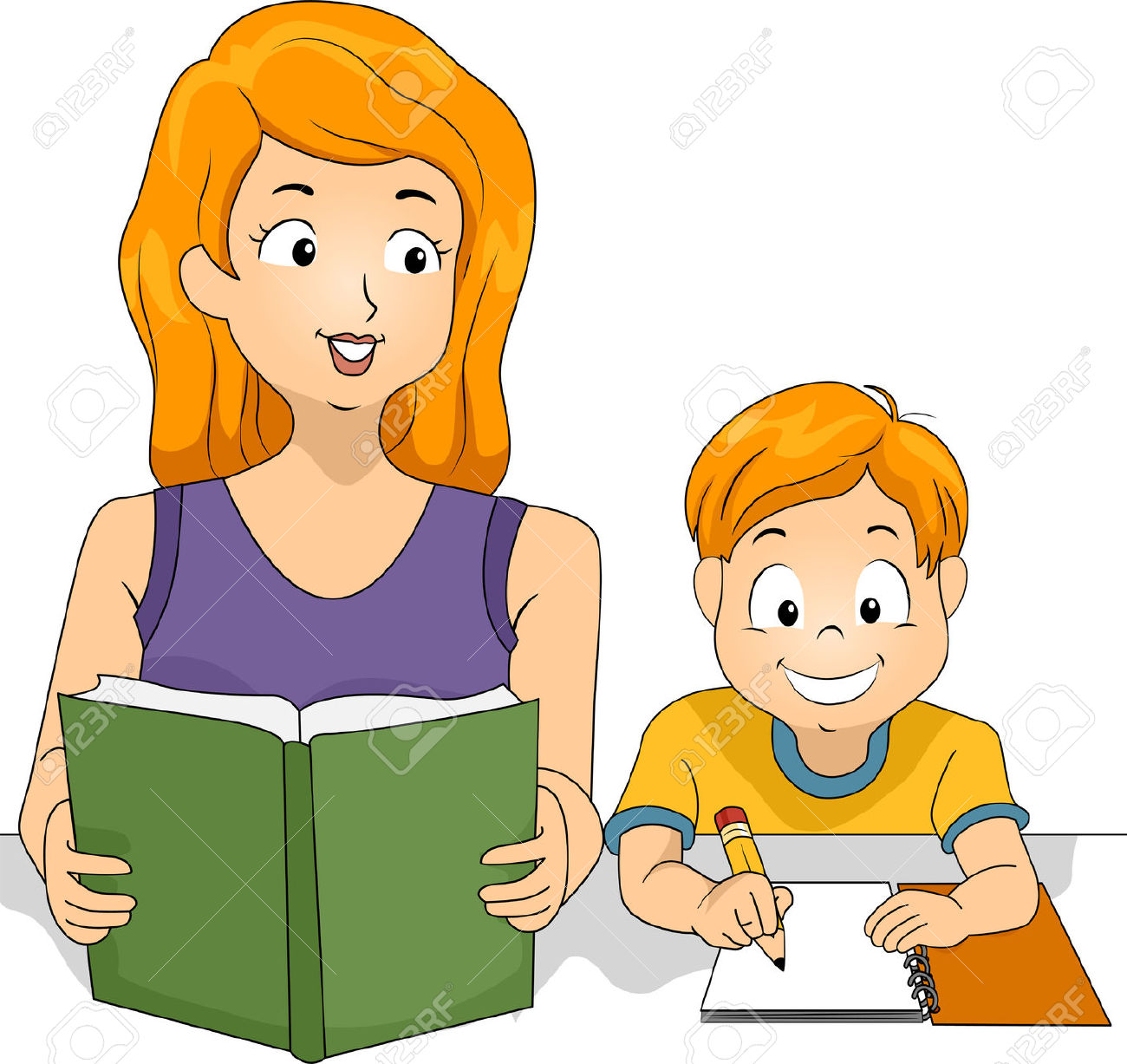 Doing Homework Cartoon – Contact Info