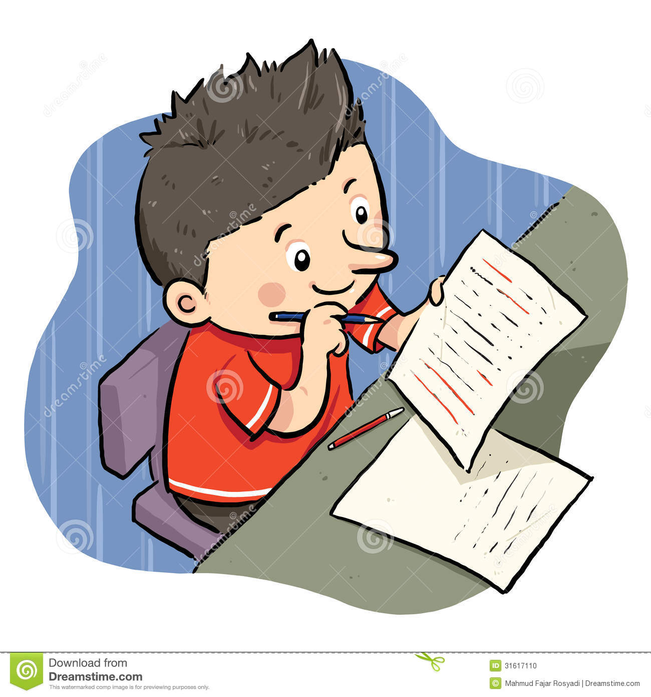 Doing Homework Cartoon Clipart | Free download on ClipArtMag