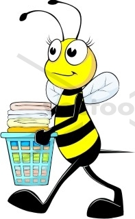 197x320 Bee Doing Laundry