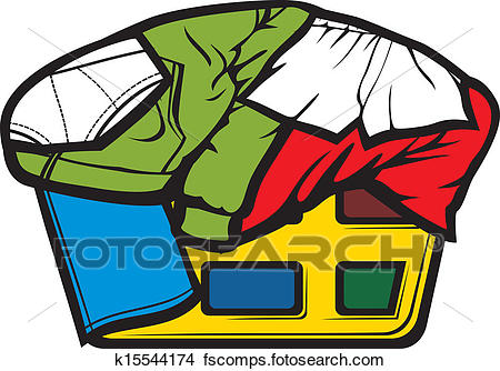 450x334 Clipart Of Laundry Basket K15544174