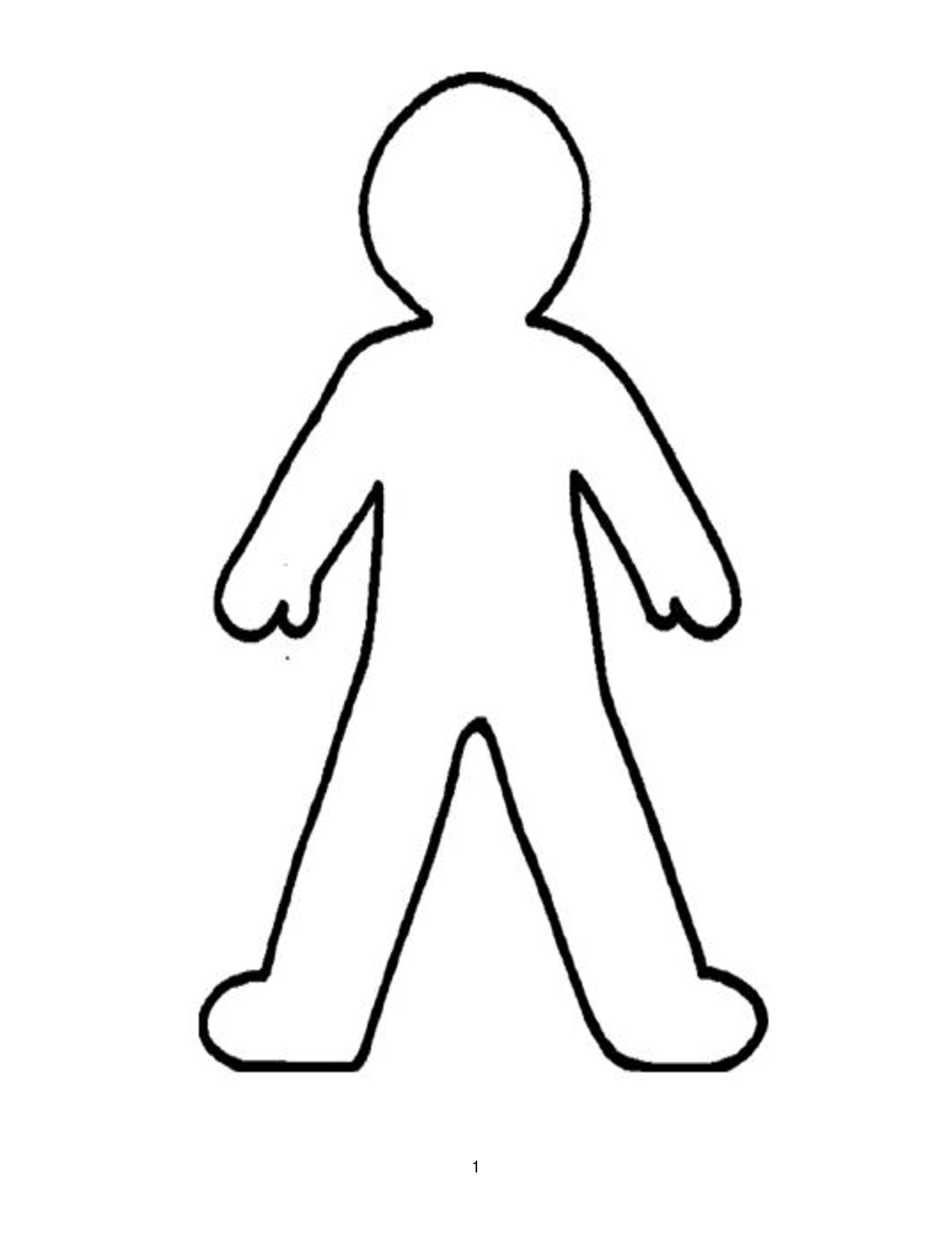 1275x1650 Person Outline Clip Art Transparent Person Outline Clip Art.png