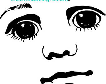 340x270 Big Eye Wish Blythe Doll Face Clip Art Png Clipart Digi Stamp