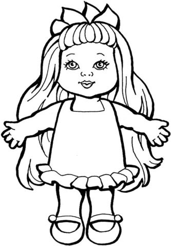 Doll Clipart Black And White | Free download on ClipArtMag
