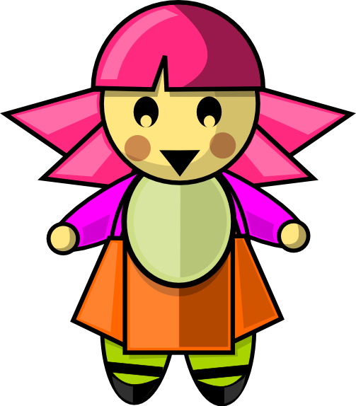 503x574 Doll Clip Art Black And White Clipart Panda