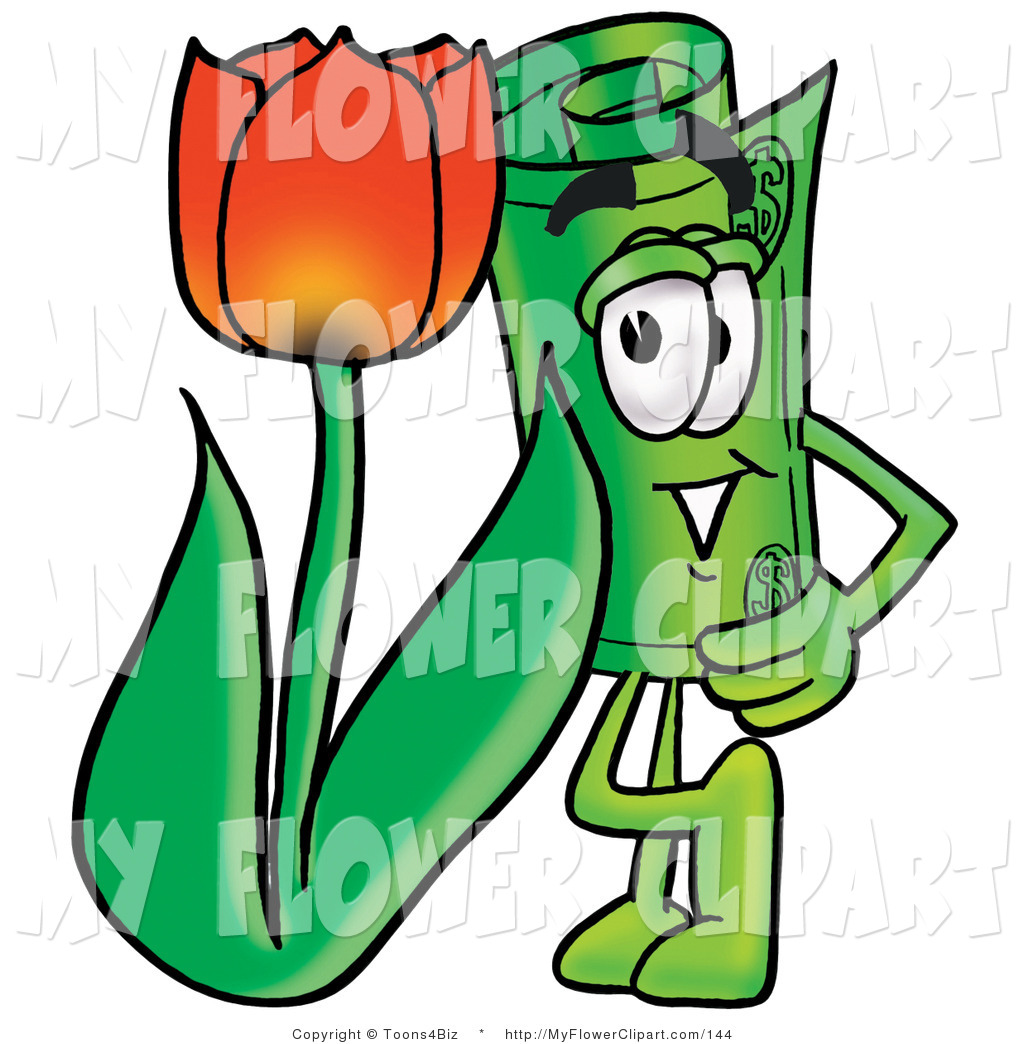 1024x1044 Cliprt Of Rolled Dollar Bill Mascot Cartoon Character