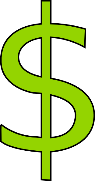 312x591 Green Dollar Sign Clipart Free Images 2