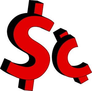 300x296 Dollars And Cents Clipart Image