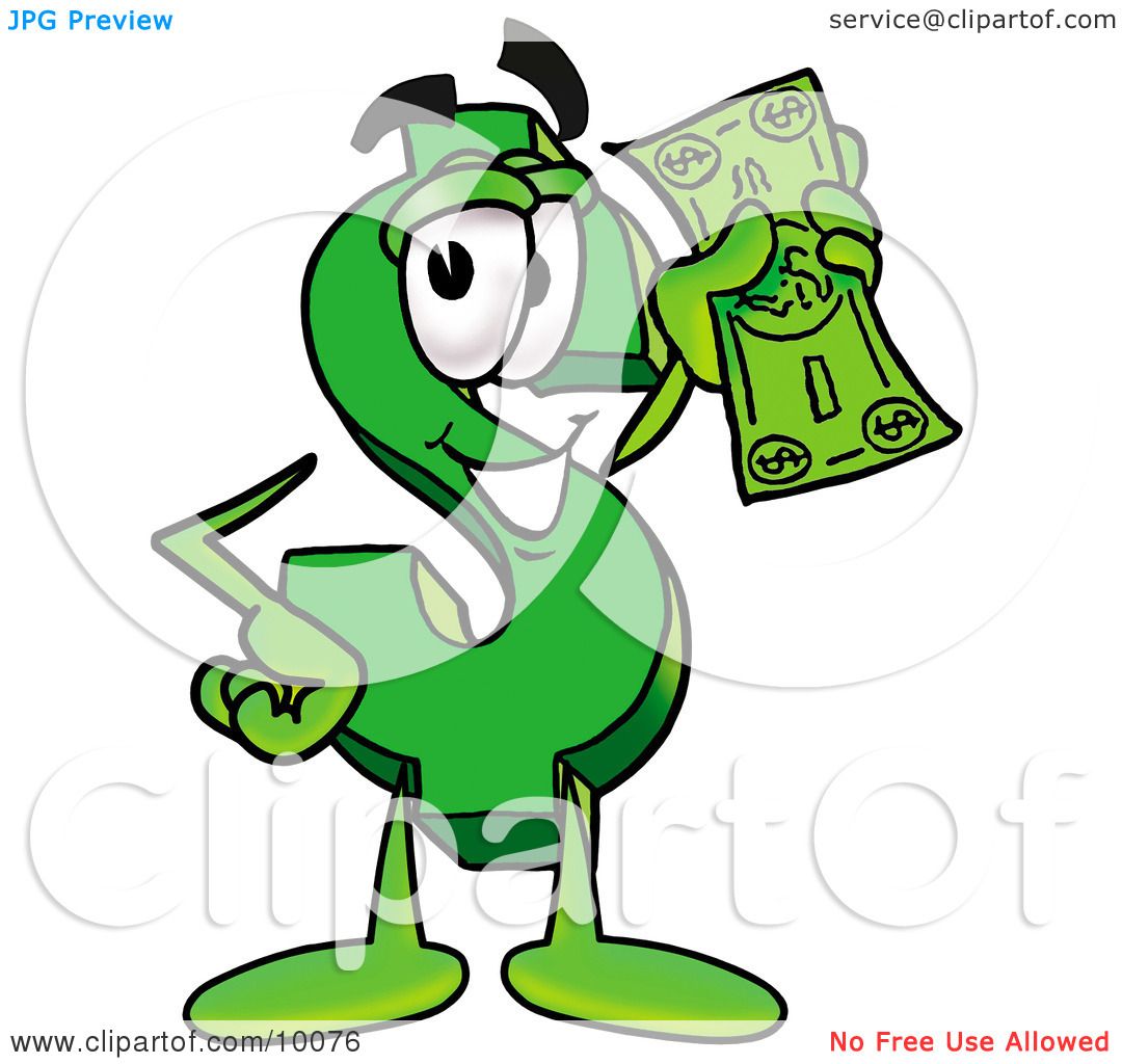 1080x1024 Clipart Picture Of A Dollar Sign Mascot Cartoon Character Holding