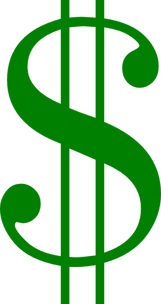 318x600 Green Dollar Sign Clipart Free Images