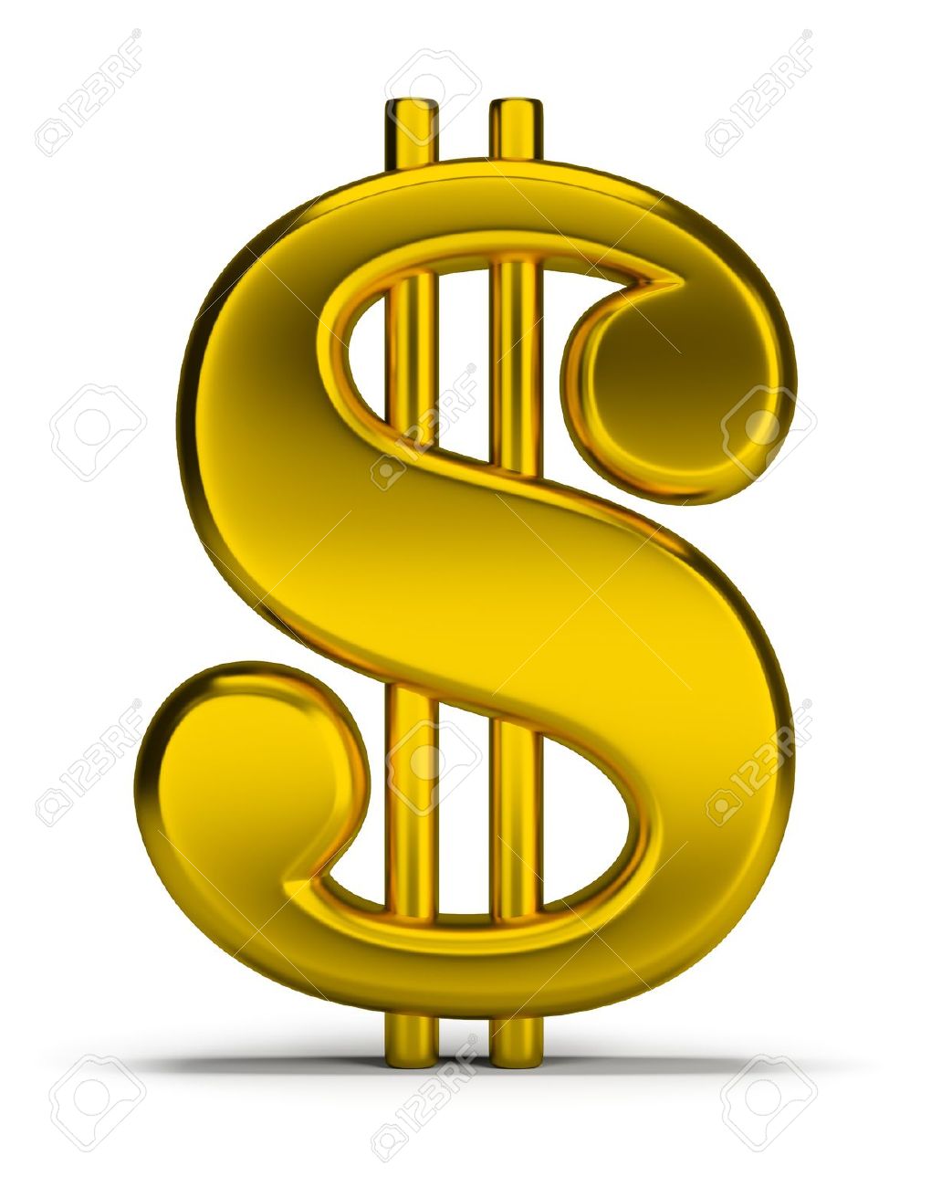 1020x1300 3d Clipart Dollar Sign