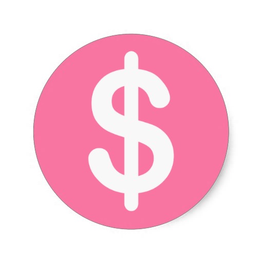 512x512 Sign Clipart Pink Dollar