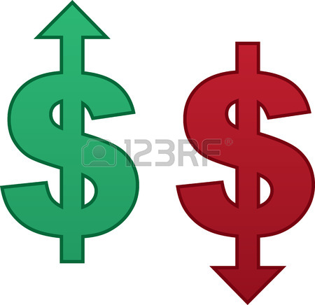 450x436 Bulls Eye With Arrow Hitting Dollar Sign Royalty Free Cliparts