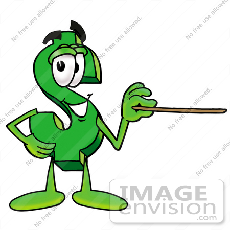 450x450 Clip Art Graphic Of A Green Usd Dollar Sign Cartoon Character