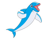 195x156 Free Dolphin Clipart
