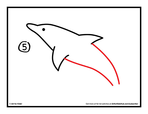 620x479 How To Draw A Dolphin