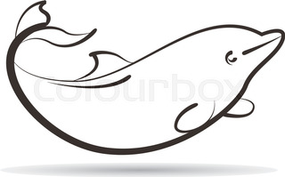 320x199 Dolphin Clip Art Stock Vector Colourbox