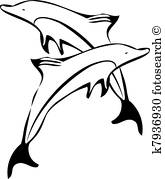 165x179 Playing Dolphin Clipart And Illustration. 532 Playing Dolphin Clip