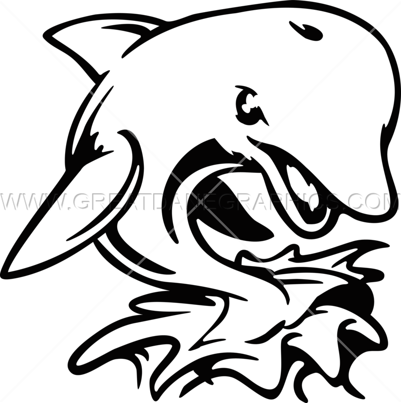 825x830 Angry Dolphin Production Ready Artwork For T Shirt Printing