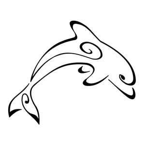 300x300 Best Dolphin Outline