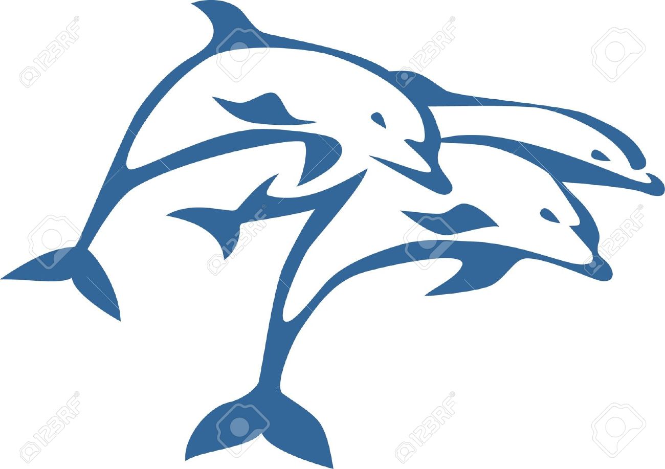 1300x917 Dolphin Clipart Three