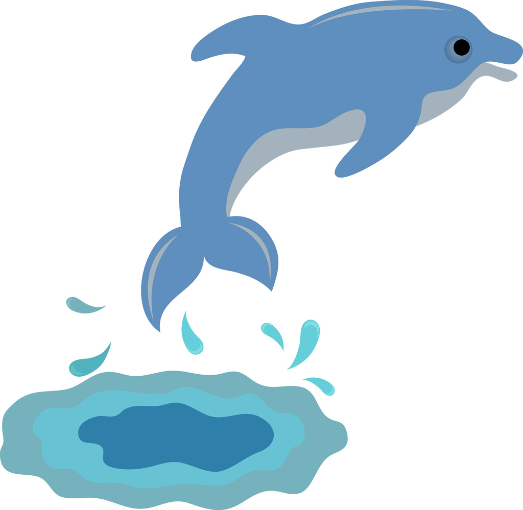 1024x999 Water Clipart Dolphin