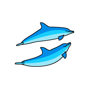 300x300 Dolphines Clipart Dolphin Swimming