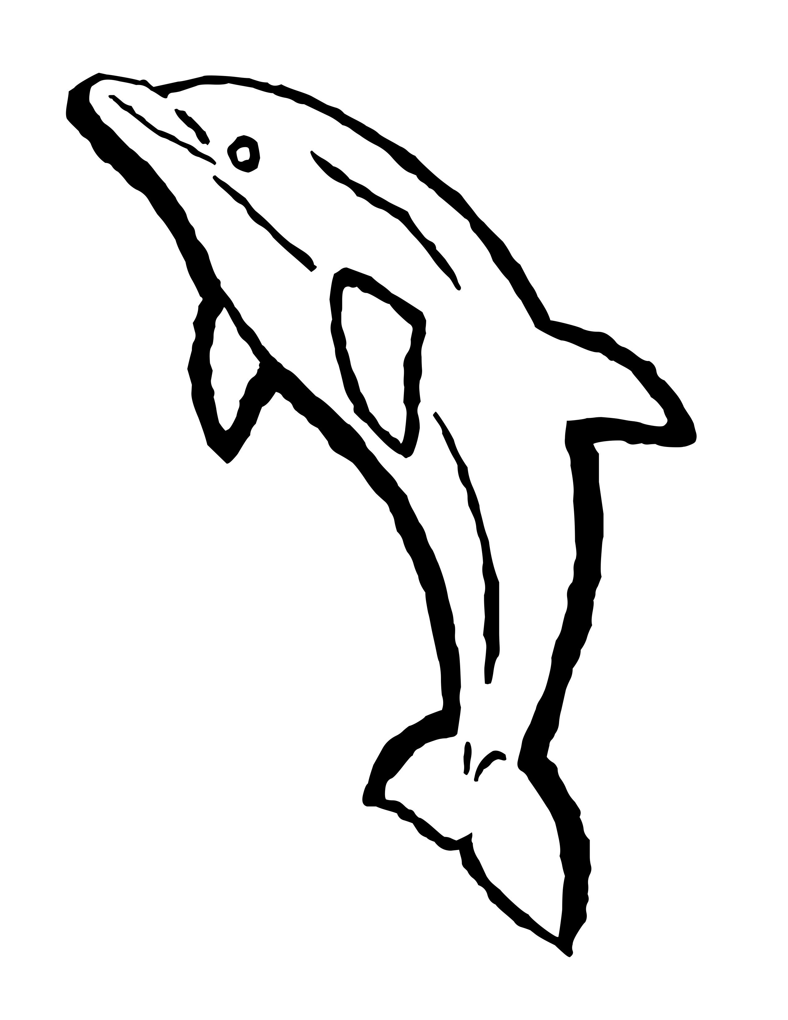 2550x3300 Drawn Dolphins Small Kid