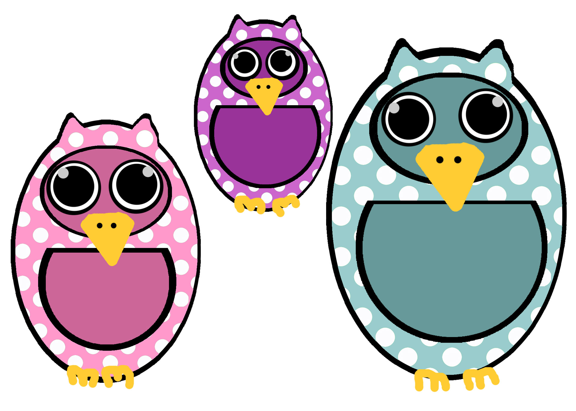 1920x1371 Polka Dot Owl Clip Art Free Stock Photo